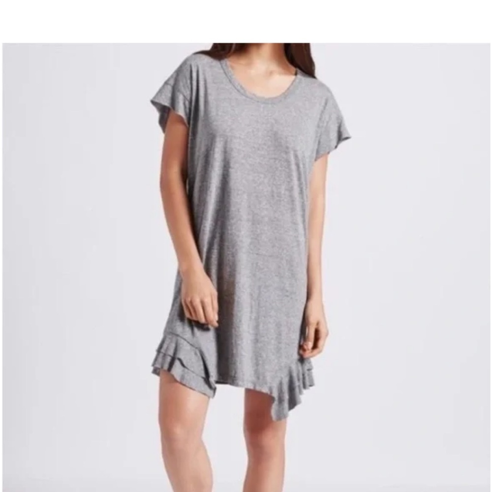 Current Elliot  Gray Mini ruffle  Dress